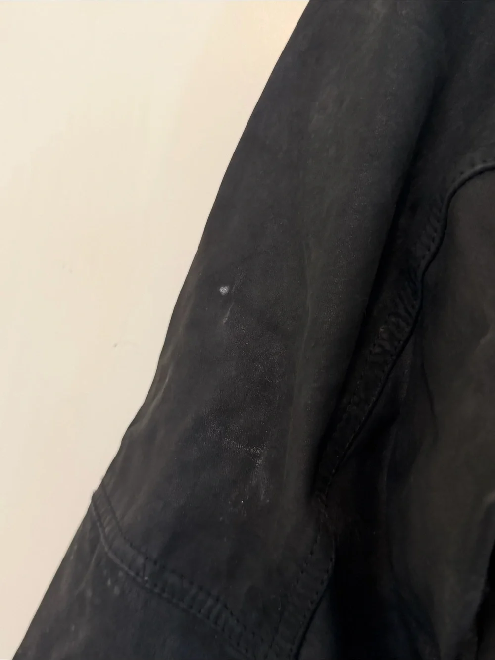 Vintage Wilsons Suede & Leather Asymmetrical Snap Genuine Leather Moto Jacket